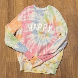 Spiritual Gangster Tie-Dye Crew Neck Sweater - Multicolor